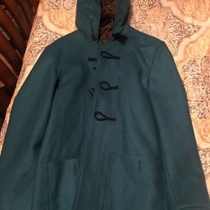 Men’s xl Teal Duffle Coat